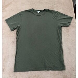 Sunspel Riviera Midweight T-shirt Men's Size Large green James Bond design EUC